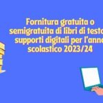 Fornitura gratuita o semigratuita di libri e supporti digitali