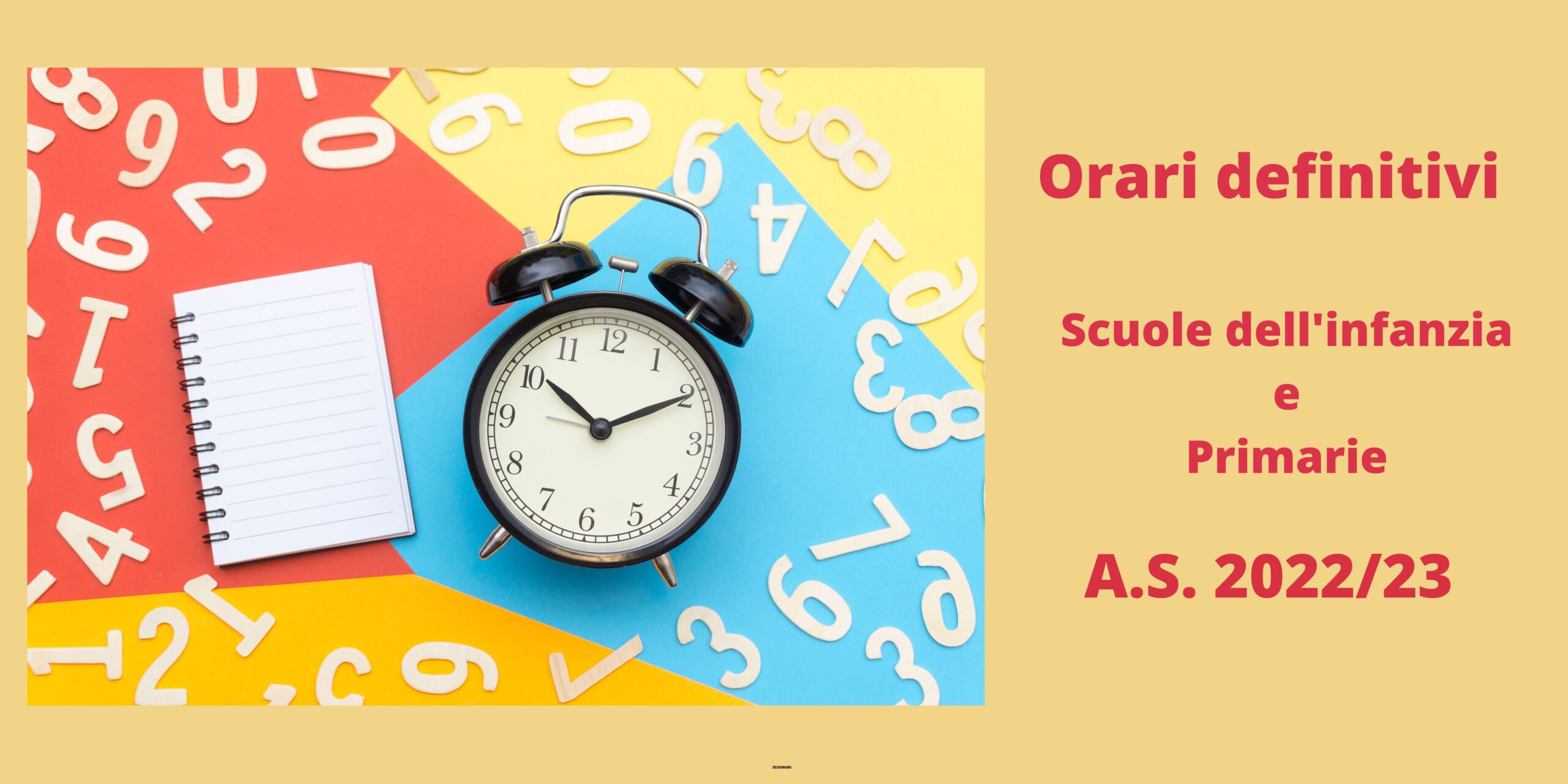 Orari definitivi – Scuole dell’Infanzia e Primarie